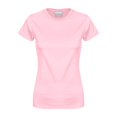 thumbnail image 1 of T-Shirt à Manches Courtes pour Femmes, Protection Solaire, Coupe Ajustée, Yoga de Plein Air, Course, Gym, Entraînement, Hauts; T-Shirt Basique en Coton pour Femmes, Col Rond, Coupe Ajustée, Longueur Tunique, Rose, M, 1 of 4