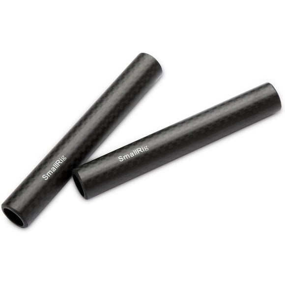 SmallRig 15mm Carbon Fiber Rods (4 Inch) for 15mm Rail Support System, LCD Light, Follow Focus, Matte Box - 1871