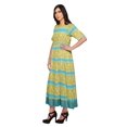 thumbnail image 2 of Moomaya Kurti Longue Imprimée Tenue d'Été Tunique Ligne A pour Femmes, 2 of 5