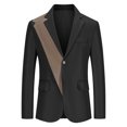 thumbnail image 1 of Men's Fashion England Solid Color High Quality Casual Single Breasted Suit, 1 of 8