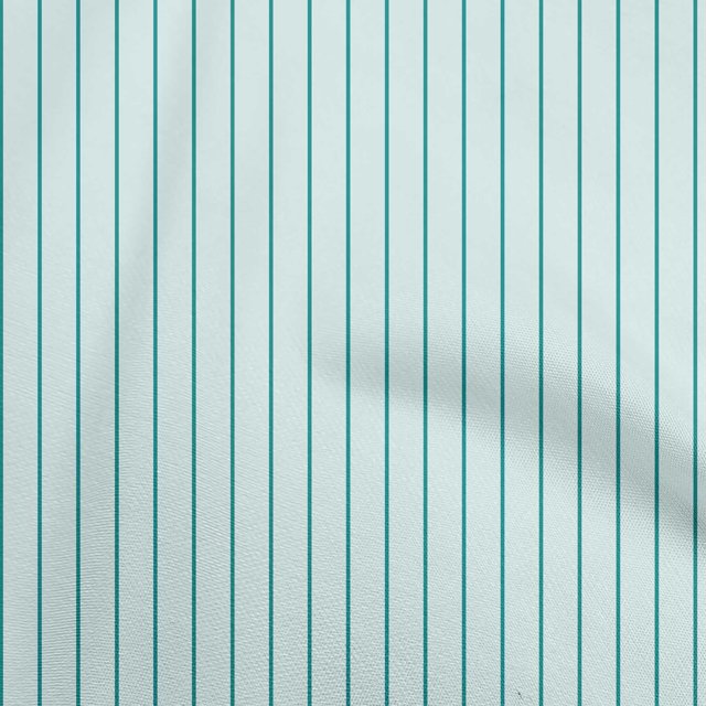 oneOone Tissu Polyester Spandex Bleu Clair Rayures Matériel de Robe Tissu Imprimé Tissu au Mètre 56 Pouces de Large