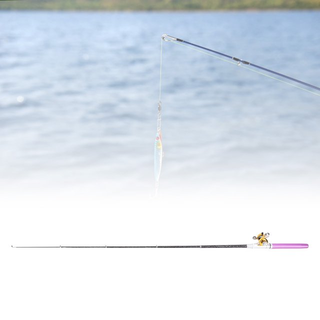 Canne à Pêche Stylo Portable, Canne à Pêche de Poche Légère avec Moulinet, Haute Résistance, Déclaration Mode pour la Pêche