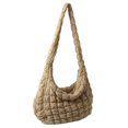 thumbnail image 4 of Large Capacity Hobo Bag Solid Color Quilted Satchel Bags for Women Birthday Gift, 4 of 7