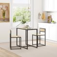 thumbnail image 2 of HOMCOM Industrial Dining Table Set for 2, Small Kitchen Table and Chairs, 2 of 10