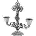 thumbnail image 4 of MasteelfCA European Style Candlestick Sturdy Alloy Candle Holder Christian Church Candlestick Religious Gift, 4 of 8