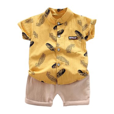 TBWNWG 18-24 Month Boy Clothes,Cartoon Set Clothes Tops+Shorts Summer 1 4Years Boys Baby Outfits T Shirt Boys Outfits&Set,Size 18-24 Months
