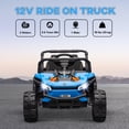 thumbnail image 4 of Qaba 12V Kids Ride On Car w/ Remote Control, Spring Suspension Blue, 4 of 9