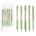 thumbnail image 1 of HHBEAUTY 5 Pack Test Gel Pens Fast Drying, 0.5mm Retractable Black Ink Pen, Smooth Writhing Comfortable to Use for Work, Study and Text, Green, 1 of 6