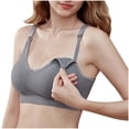 thumbnail image 4 of LSLJS Ladies Traceless Comfortable Breathable No Steel Ring Front Buckle Breastfeeding Bra Woman Underwear, 4 of 9
