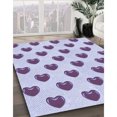 thumbnail image 3 of Ahgly Tapis Rectangulaire Lavable en Machine Intérieur Lavande Bleu, 6 Pieds x 9 Pieds, 3 of 7