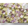 thumbnail image 2 of Soimoi Moss Georgette Fabric Two Tone Camouflage Decor Fabric Printed Yard 42 Inch Wide, 2 of 3