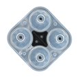 thumbnail image 3 of Moule à Glace Réutilisable en Silicone de Qualité Alimentaire avec Couvercle pour Whisky 4-grid, 3 of 6