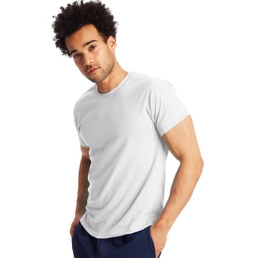 Hanes Mens X-Temp Crewneck Short-Sleeve T-Shirt 2-Pack, 3XL, White