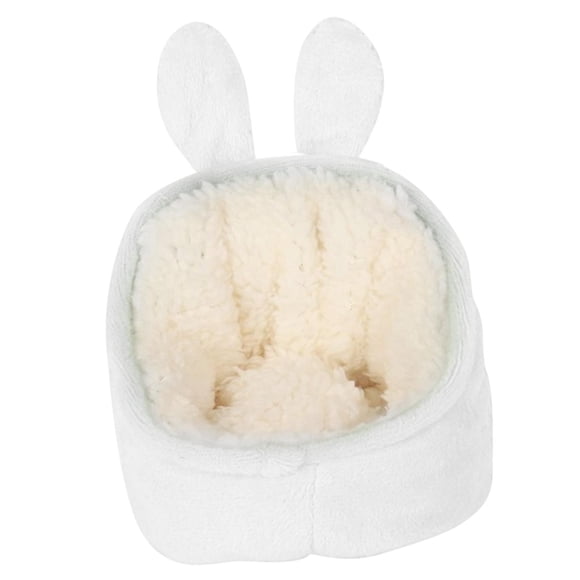 DOLITY Pet Guinea Pig Mini Bed Hamster House Basket Accessories for Mice Outdoor White