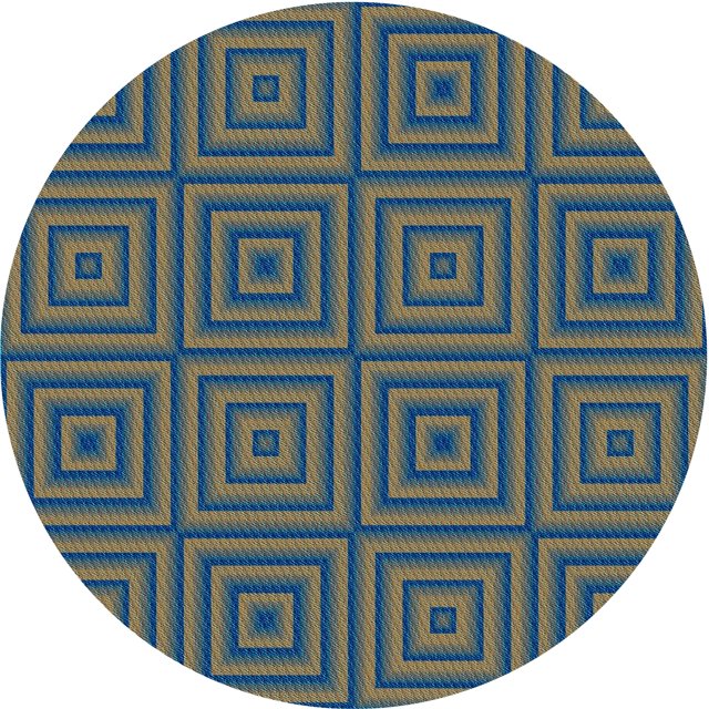Ahgly Company Tapis Rond Lavable en Machine Camouflage Vert, 4 Pieds Rond