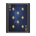 thumbnail image 1 of Eight Of Diamonds Space Background Playing Card Canvas Wall Art for Home Decor Ready-to-Hang, 1 of 7