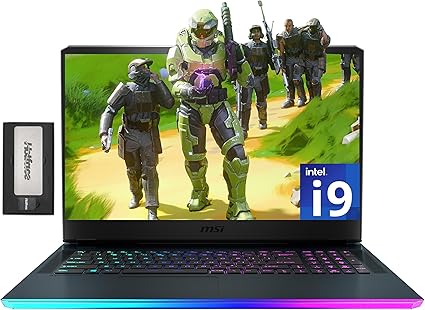 MSI Raider GE76 17,3 Pouces 144Hz FHD Ordinateur Portable de Jeu, Intel i9-12900H, 64 Go DDR5, 2 To SSD, NVIDIA GeForce RTX 3060, Clavier Rétroéclairé, Caméra Web FHD, Wi-Fi 6, Win 11 Pro, Gris, Station d'Accueil 256 Go
