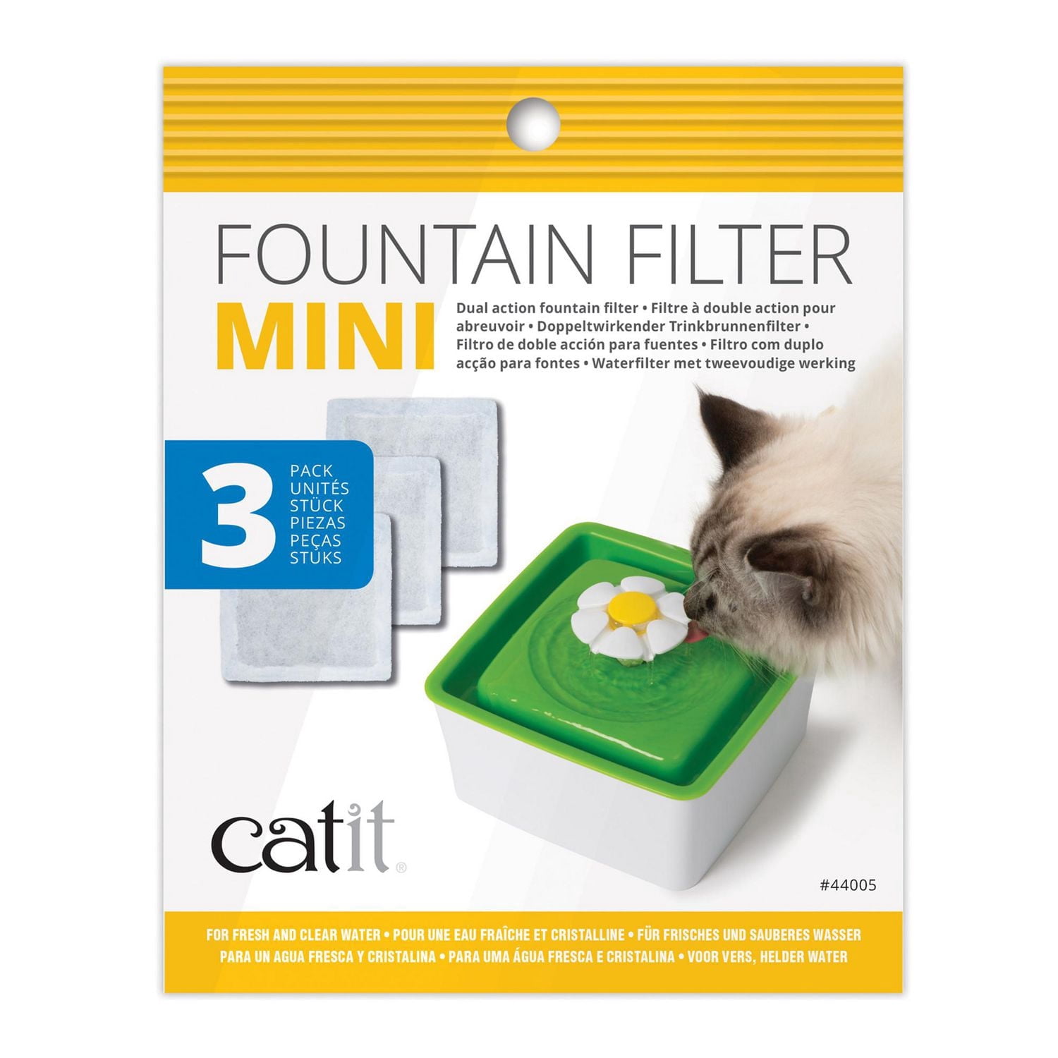 Catit Filtres pour Fontaine d'Eau pour Chat Mini, Lot de 3