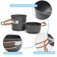 thumbnail image 4 of Camping Cookware Portable Mess Kit Camping Pot and Pans Cooking Set, 4 of 7