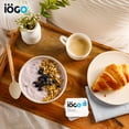 thumbnail image 4 of iÖGO  yogourt 0 % sans lactose fraise-kiwi, mangue, noix de coco-ananas-banane, vanille, Pots de yogourt, 4 of 6
