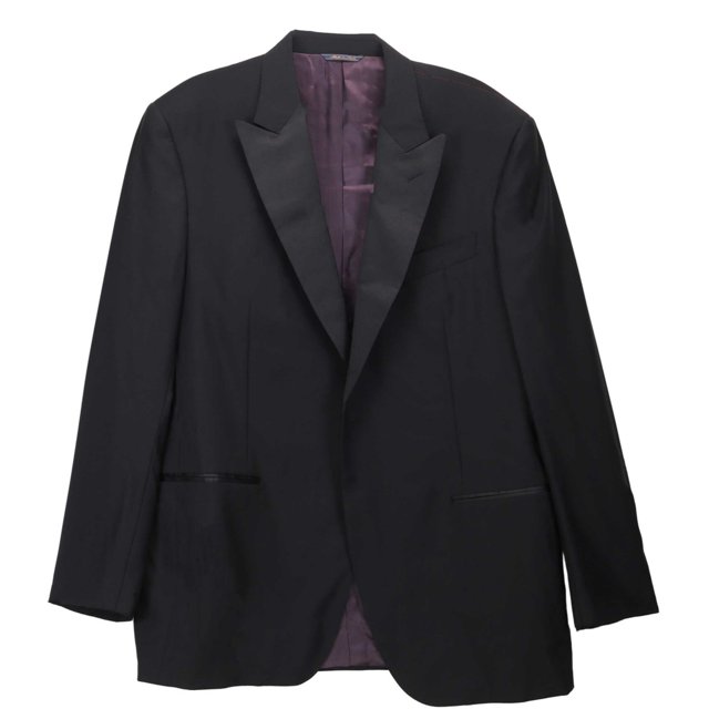 Trussini Men's Black Linea Classico Dress - 46 Long