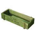thumbnail image 2 of Zenithome Vintage Floral Wood Planter Box, Rectangular Succulent Pot with Storage Organizer for Home Office Decor, Windowsill Shelves Plant Container, 2 of 7