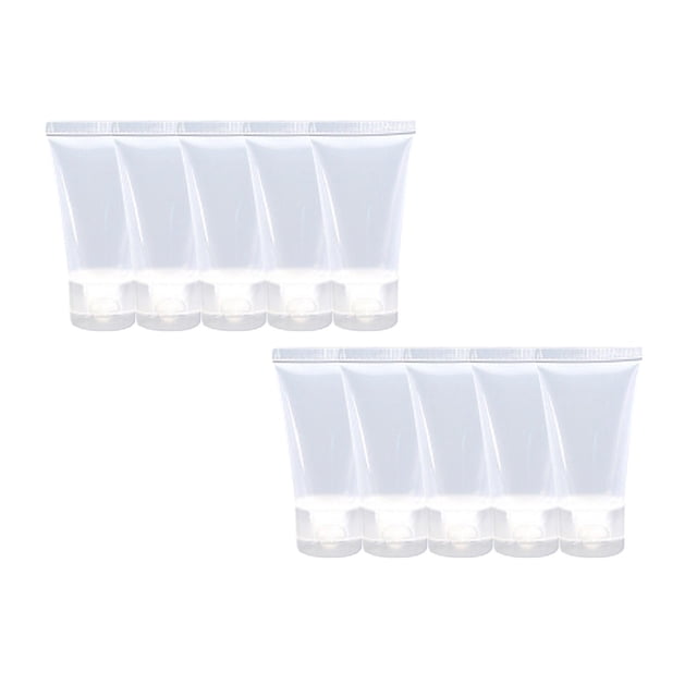 Oleegame 2PC 5PC Empty Hand Soap Cosmetic Cream Travel Lotion Containers Bottle 30ML White