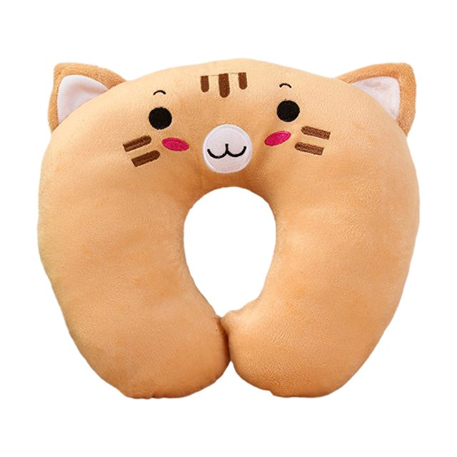 relayinert Portable U-Shaped Pillows Compact Comfort For Adventures Thoughtful Gift tiger 26*30cm 1Set