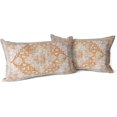 thumbnail image 1 of Yellow Boho Throw Pillow Covers Set of 2 Monaco Rug Carpet Double Sided Pattern Cotton Soft Pillow Case Cushion Cover Pillowcase for Garden Couch Sofa Bed Decorative 12x20 inch, 1 of 5