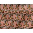 thumbnail image 4 of oneOone Viscose Jersey Fabric Spiral & Floral Block Printed Craft Fabric BTY 60 Inch Wide, 4 of 4
