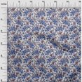 thumbnail image 3 of oneOone Cotton Cambric Medium Blue Fabric Florals Sewing Craft Projects Fabric Prints By Yard 56 Inch Wide, 3 of 4
