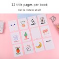 thumbnail image 3 of Mini Transparent 3Ring Binder Covers Mini PVC Binder Cover with Grid Inner Page 3 Ring Design Portable 18.5x10.5cm with Snap Button for Notes School Office, 3 of 8