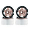 thumbnail image 1 of Moobody Aluminum Alloy Wheel Rim Beadlock Wheel Rims Hub 4pcs Replacement for 1/10 TRX4 Axial SCX10 90046 SCX10 III AXI03007 AXI03003 RC Car, 1 of 7