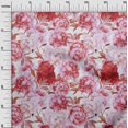 thumbnail image 3 of oneOone Cotton Poplin Twill Red Fabric Floral Sewing Craft Projects Fabric Prints By Yard 56 Inch Wide-WS, 3 of 4