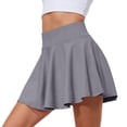 thumbnail image 1 of Lenpel Shorts for Women High Waisted Ruffle Flowy Mini Tennis Skirts with Built in Shorts Running Workout Athletic Skorts, 1 of 5