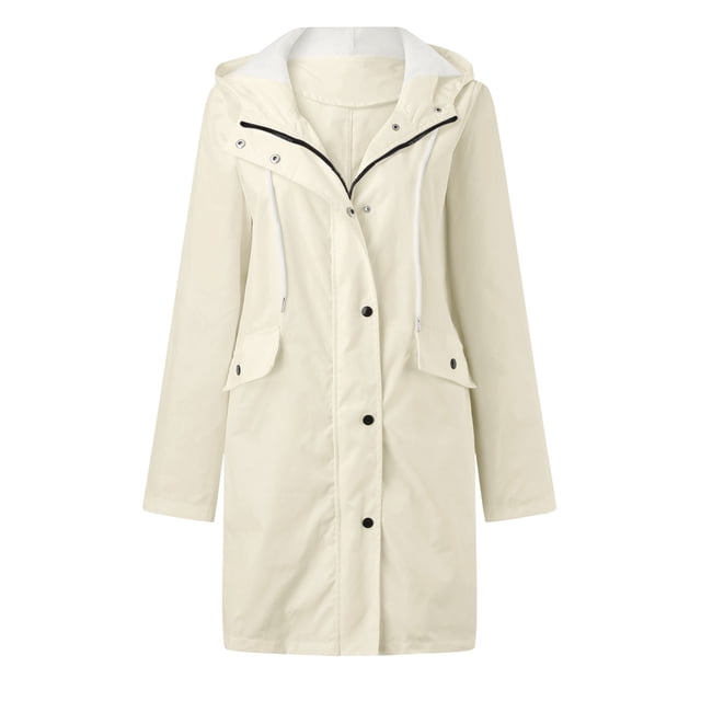Baberdicy Plus Size Tops Rain Jacket Women's Breathable Large Sizes Raincoat Black Softshell Jacket Yellow Outdoor Jacket Transition Jacket Lightweight Jacket with Hood for Spring Autumn Hik