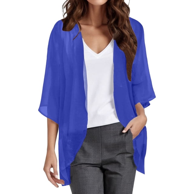 2025 Cardigan Transparent à Manches Courtes pour Femmes à Imprimé Léopard, Cardigan en Mousseline à devant Ouvert, Chandails d'Automne et d'Hiver pour Femmes, Haut