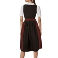 thumbnail image 4 of GDREDA Oktoberfest Bavarois Tablier Mi-Long Classique Uni pour Femme avec Liens pour Robe de Fête pour Rassemblements Festifs, 4 of 8