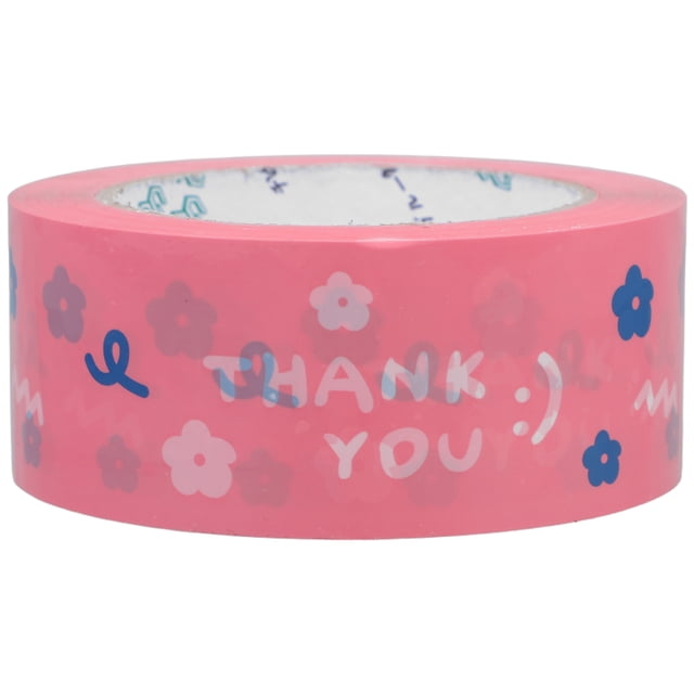 Miangastore Thank You Packing Tape For Sealing Boxes Decorative Shipping Tape For Small Business Durable And Strong Adhesive For Takeout Cartons Presents And Shopping Bags