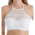 thumbnail image 2 of Freya Womens Sundance Underwire Padded Hi-Neck Swim Crop Top, 32FF, White, 2 of 3