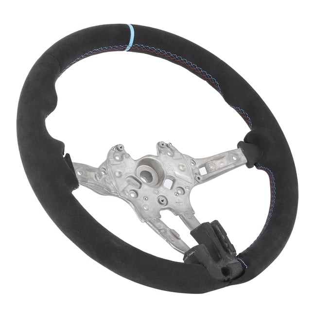 Steering Wheel For M3 Steering Wheel For Steering Wheel Replacement Steering Wheel Modification Upgrade For Full Suede Steering Wheel Blue Stripe Fit For F20 F22 F30 F32 M2 M3 M4