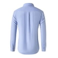 thumbnail image 3 of Admvng Work Shirts For Men Casual Cardigan Solid Color Textile Long Sleeved Shirt M-5XL, 3 of 7