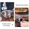 thumbnail image 4 of Thai Korean BBQ Grill Pan, Aluminum Barbecue Grill Topper Camping BBQ Pan, BBQ Grill Steak Hot Pan Nonstick, for Shabu Vegetable Egg Pork Beef Meat, Easy to Clean, Even, 4 of 7