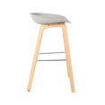 thumbnail image 2 of Bronte Living 26 inch Modern Polypropylene Counter Stool with Footrest for Kitchen, Restaurant - Series Connor - Set of 4, 2 of 7