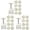 White 3Packs, variant on Traditional Square Flower DIY Powerful Festival Baking Tool for Mid-Autumn Party, One Size, White 1Pack