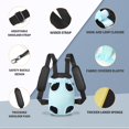 thumbnail image 3 of ORUYROP Pet Carrier Backpack Adjustable Dog Cat Front Backpack, Dog Travel Backpack Legs Out Easy-Fit for Traveling Hiking Camping for Small Medium Dogs Cats and Rabbits (M, B-Sky), 3 of 6