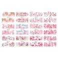 thumbnail image 2 of EGNMCR Nail Stickers Nail Watermark Sticker Gold Watercolor FlowerColor Nail Sticker 1PC Nail art, 2 of 2