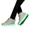 thumbnail image 3 of REDARER Boys' LED Light Up Sneakers – 7-Color USB Rechargeable High Top Luminous Shoes,for Size 9-9.5 Years, 3 of 9