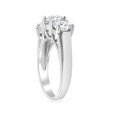 thumbnail image 3 of 3ct Three Stone Diamond Engagement Ring 14K White Gold, 3 of 3