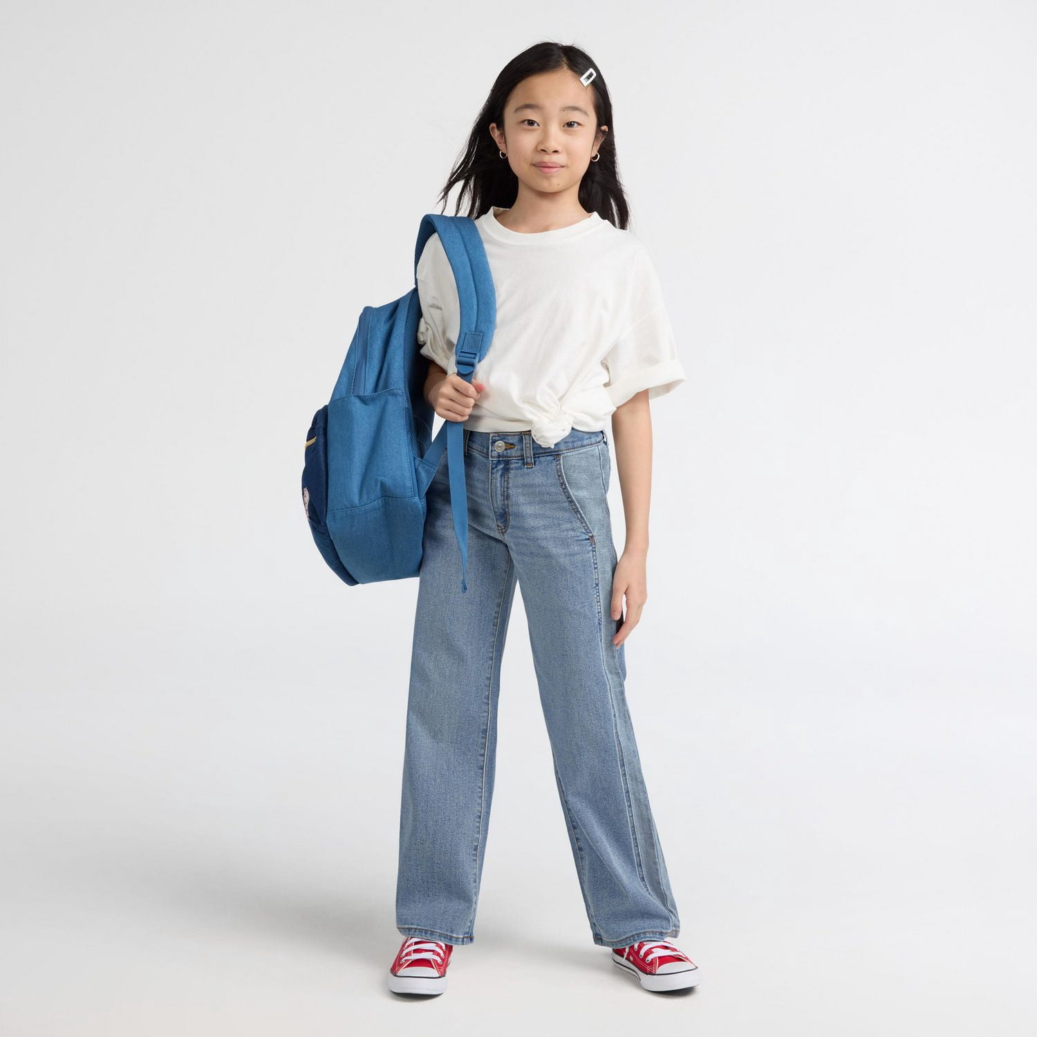 Levi Strauss Signature Jean Coupe Large à Effet Color-Block pour Fille